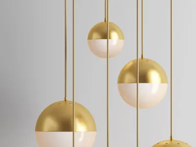 Pendant lighting CEDAR AND MOSS GLOBE  3D model