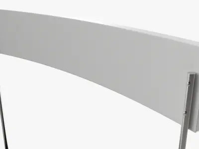 Promo stand large mockup 3D model