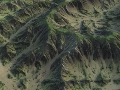 Landscape 86 Low-poly 3D model