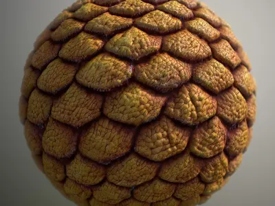 Material Skin Alien 3 Seamless PBR Texture Texture