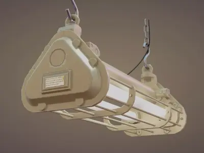 Industrial NeonTube Low-poly 3D model