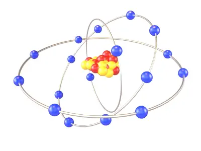 Chlorine Chemical Element v2 001 Low-poly 3D model