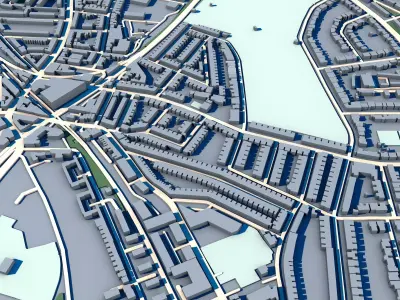 Ruskin Park London Victorian South London Park  3D model