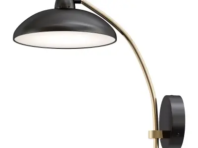 SAUCER wall lamp gold 3D model