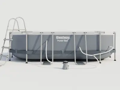 Bestway Oval Frame Pool 3D model