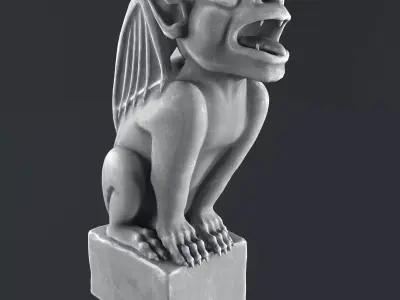 Gargoyle sculpture 3D model