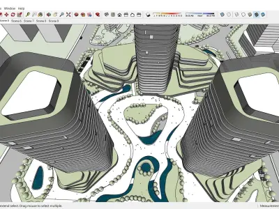 Sketchup Shopping Center H2 3D model