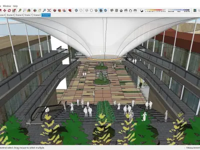 Sketchup Shopping Center 163 3D model