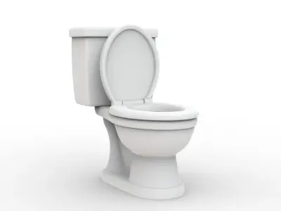 Cartoon Toilet 3D Print STL 3D print model