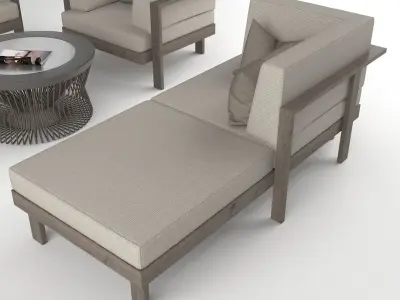 Garden Furniture Set 7 3D model