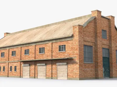 Factory x8 Low-poly 3D model purchase