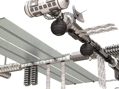 Sci Fi Space Station 02  3D model