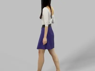 10x Woman Man Sitting Casual People Vol03 Scanned 3D Model Pack