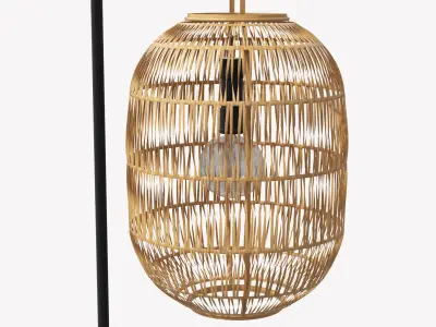 Bori Natural Lantern Set Low-poly 3D model