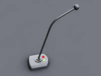 3D Low Poly Laptop microphone Low-poly 3D model