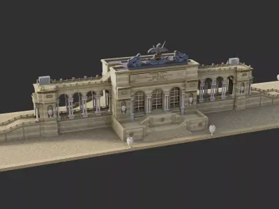Gloriette Cafe Austria 3D model
