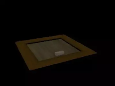 Wooden Hatch Low-poly 3D model