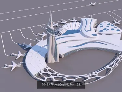 54 Buildings - Futuristic-Modern-Organic-Skyscraper - Big Bundle 3D Model Pack