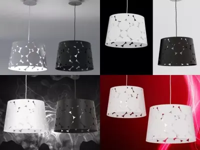 Trama pendant lamp 3D model