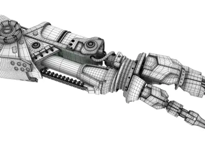 Robot Hand 3D model 2