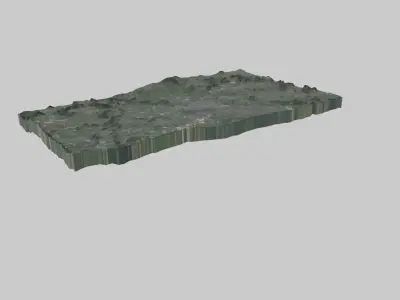 Wroclaw City Low-poly 3D model