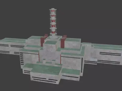 Chernobyl Nuclear Power Plant before disater 3D model