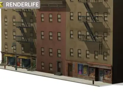 Tenement Block 3 3D model