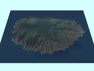 La Gomera Island 3D model
