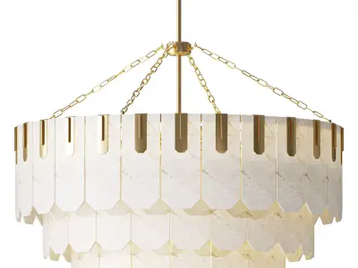 Nadia Triple Tier Chandelier 3D model