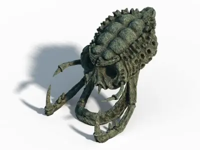 Monster skull - hole 3D model