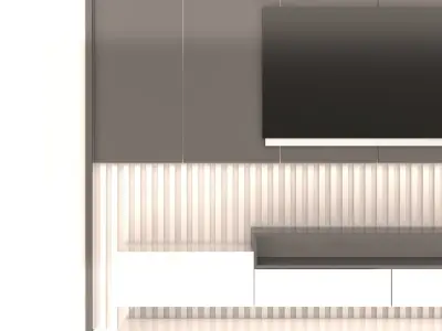 TV Stand Azer Low-poly 3D model