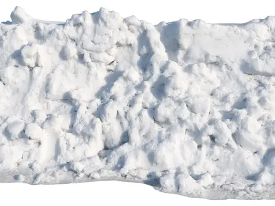 Ultra realistic Snow fence  2021 Low-poly 3D model