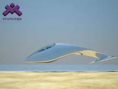 Sci-fi Speeder 3D model