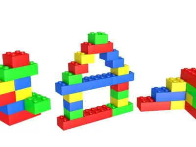 Lego Bricks 2 Shapes Collection 3D model