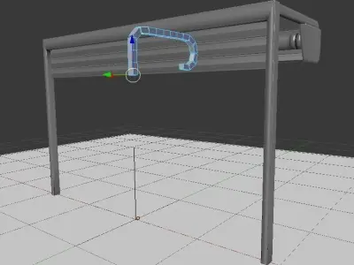 Roller Shutters rigged animated  Free low-poly 3D model