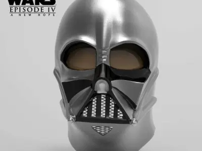 Darth Vader Helmet A New Hope Accurate STL  3D print model