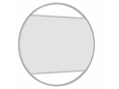 Mirror in a metal frame GZ-M1089 3D model