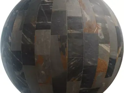 Blue Grey Slate Planks PBR Texture  Texture