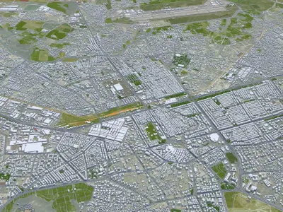 Kayseri Turkey 45km Low-poly 3D model