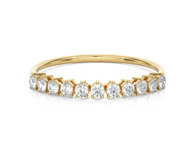 Light Minimalist Diamond Ring 3D print model