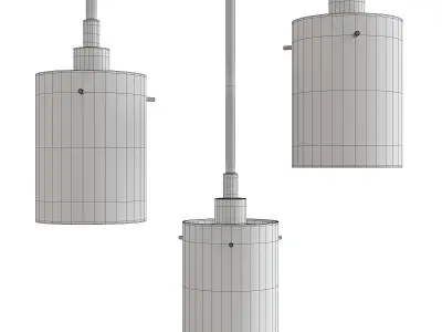 Grid Mini Pendant Light Low-poly 3D model