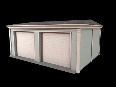garage Low-poly 3D model order