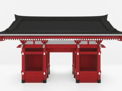 Kaminarimon - Thunder Gate Free 3D model