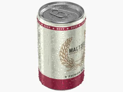  Slim Beer Can With Droplets 150ml 