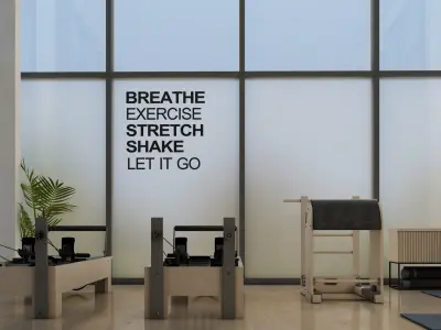 Modern Pilates Studio Interior Scene 3d Model 3D model