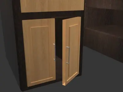 desk office Free 3D model