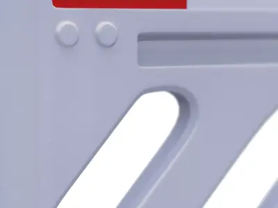 Traffic Barrier Plastic 3D model