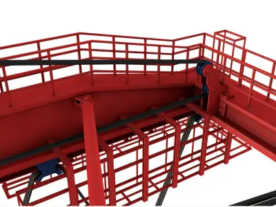 Port Container Crane 3D model
