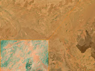 NEOM city topography Saudi Arabia - tile n26 e39 3D model