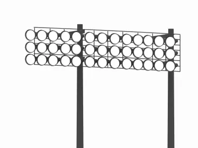 Stadium lights 3D print model
